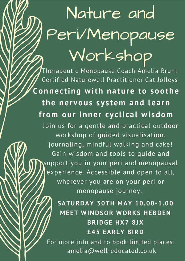 Menopause Nature Workshop 300526