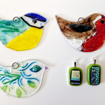 Crafts in the Valley - Fused Glass Winter Birds and Jewellery