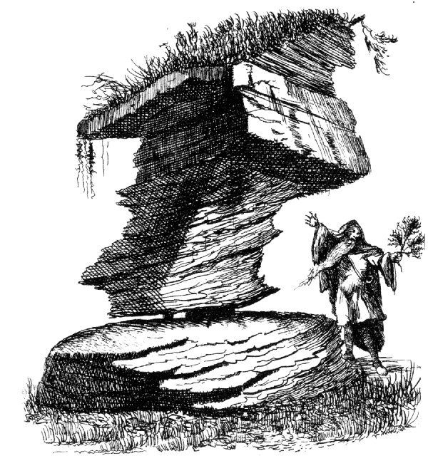 5 Billingsley druid rocking stone