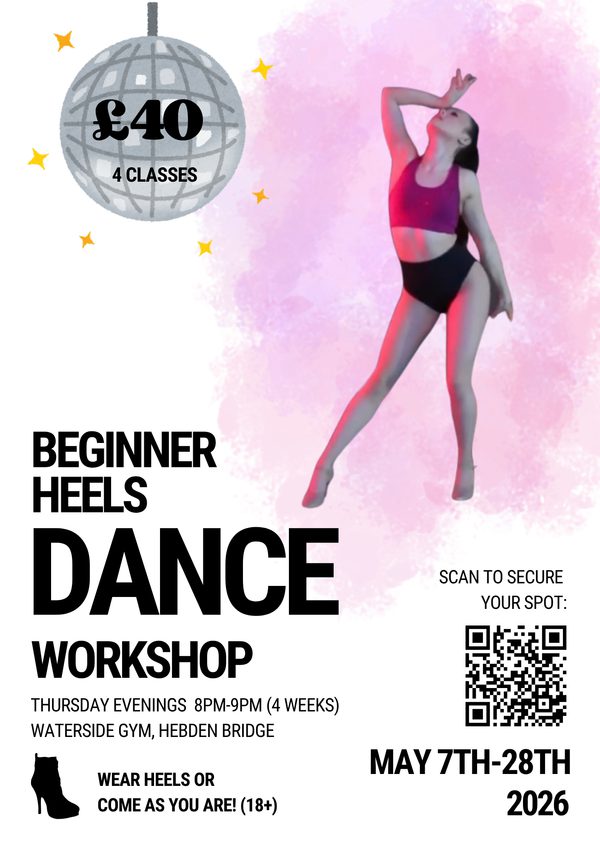 Black and White Illustrative Dance Poster 1