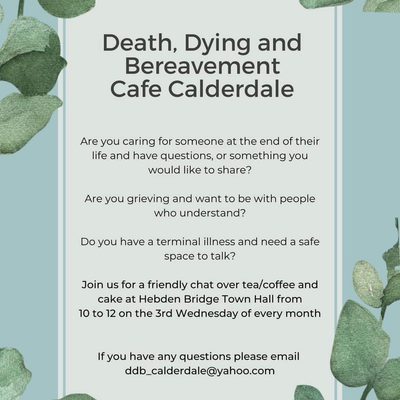 Death, dying & bereavement  Cafe Calderdale