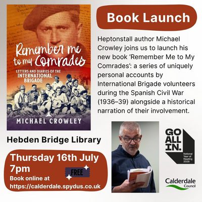 Michael Crowley launches his new book "Remember Me To My Comrades"