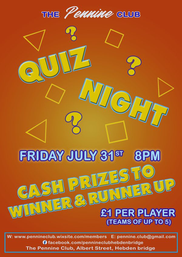 PENNINE QUIZ NIGHT 12