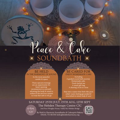 Peace & Cake Sound Bath Evening