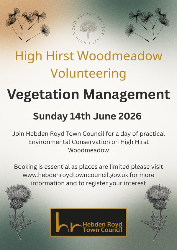 Vegetation Management High Hirst Woodmeadow Volunteering 2025