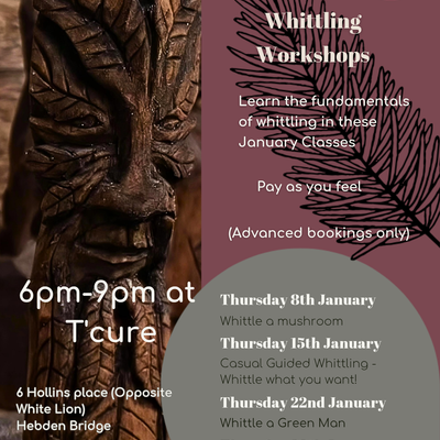 Whittling Workshops at T'cure
