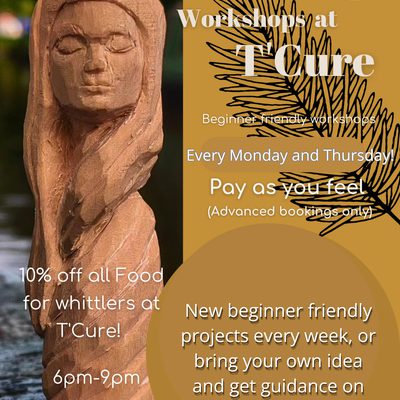Whittling Workshops at T'Cure